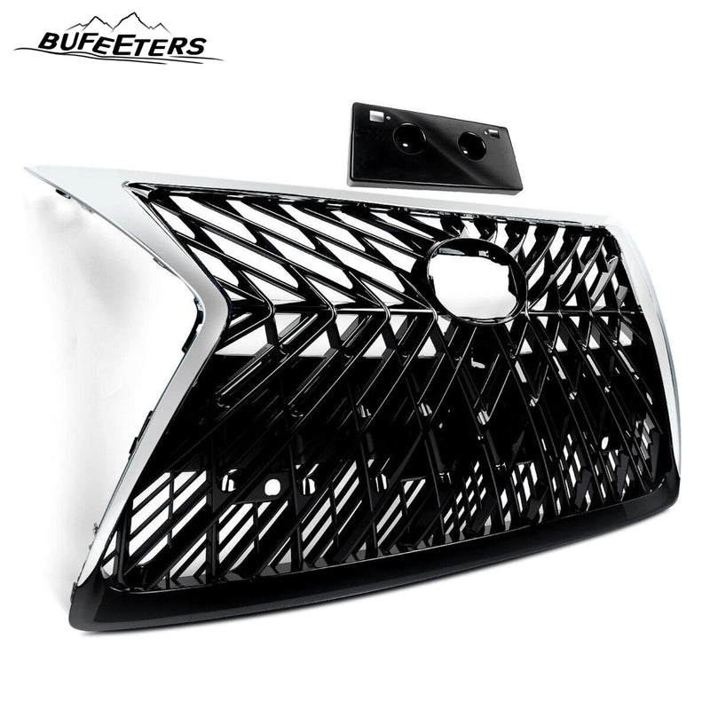 BUFEETERS Front Upper Grille Fit For 2014 2015 2016 2017 2018 2019 2020 2021 2022 LEXUS GX460,Factory Style,Chrome&Black