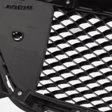 BUFEETERS  Front Bumper Upper Grille Assembly Fit For 2020 2021 2022 2023 2024 Cadillac CT4,Mesh Style,Chrome&Gloss Black