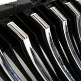 BUFEETERS  Front Bumper Upper Grille Vertical Fit For KIA Sorento 2018 2019 2020 2021 Performance,Mesh Style,Black&Silver