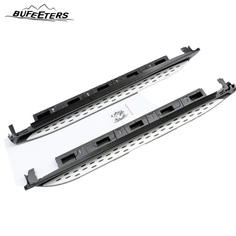 BUFEETERS  Side Step Running Board Nerf Bar Fit For 2012 2013 2014 2015 2016 2017 2018 Mercedes W166 ML GLE,Chrome&Silver
