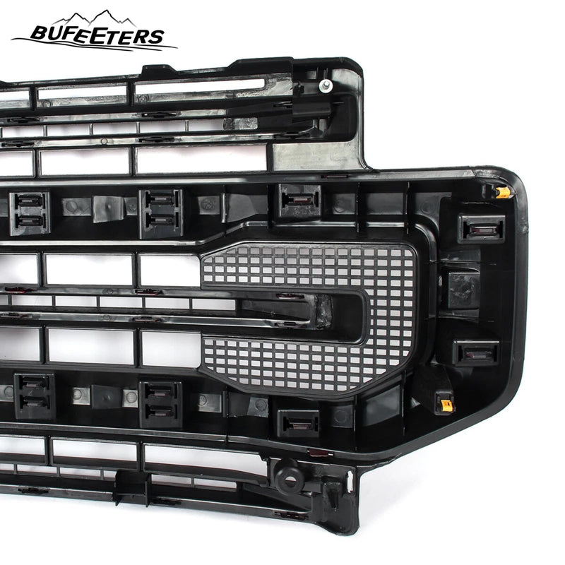 BUFEETERS Front Bumper Upper Grille Fit For 2020 2021 2022 F-250 F-350 F-450 F-550 Super Duty,Platinum Style,D4-Rapid Red&Matte Black