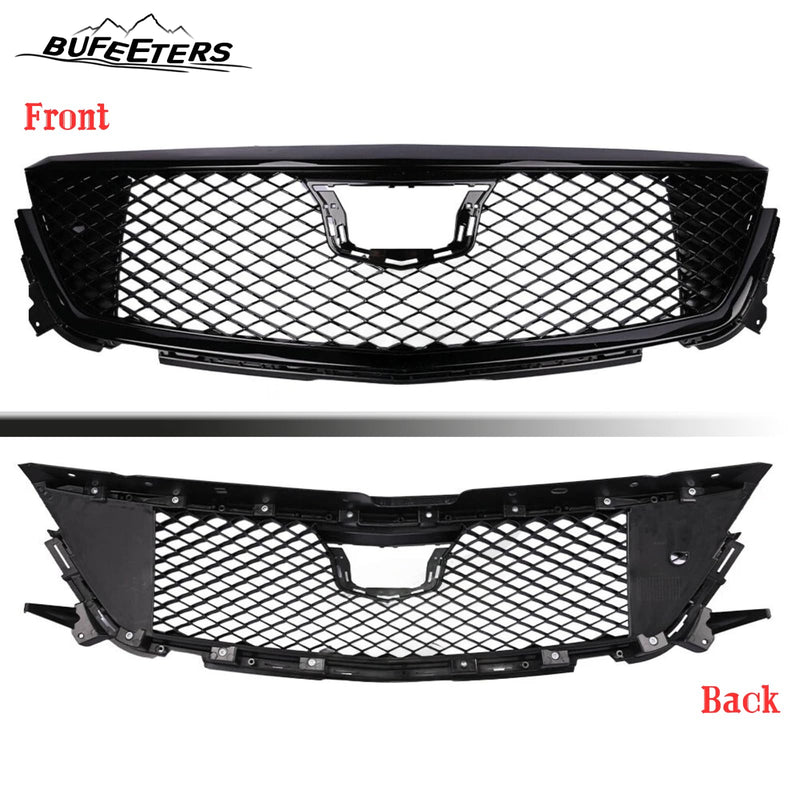 BUFEETERS  Front Bumper Upper Grille Assembly Fit For 2020 2021 2022 2023 2024 Cadillac CT4,Mesh Style,Black