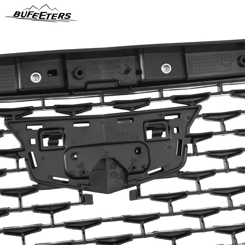 BUFEETERS  Front Bumper Upper Grille Chrome Fit For 2019 2020 Cadillac CT6,Honeycomb  Style
