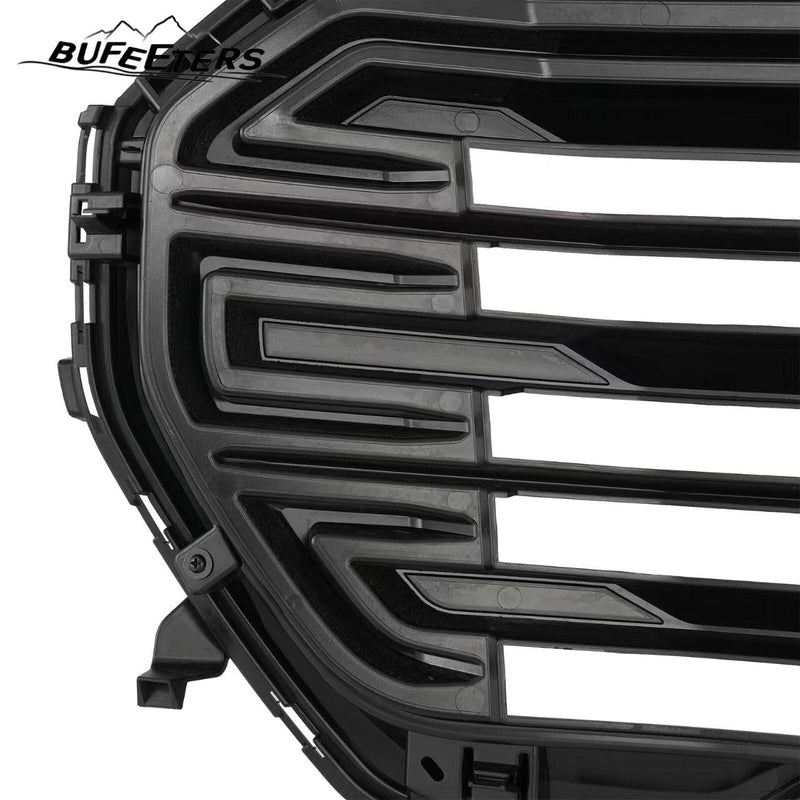 BUFEETERS  Front Bumper Upper Grille Grill Fit For 2022 2023 GMC Terrain,Denali Style,Gloss Black