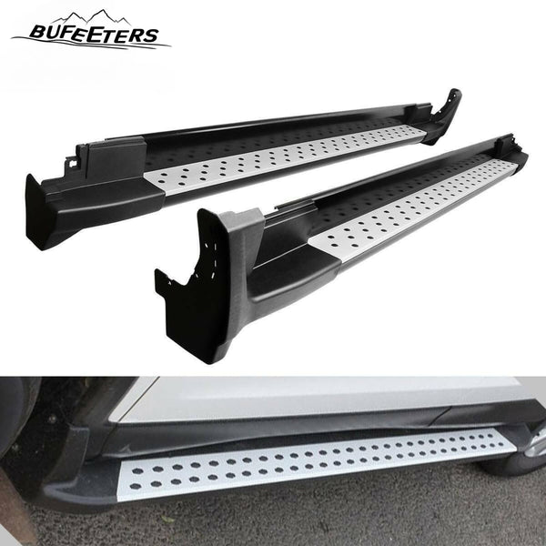 BUFEETERS Side Step Running Board Nerf Bar Fit For 2007 2008 2009 2010 2011 Honda CR-V CRV,Factory Style,Black&Silver