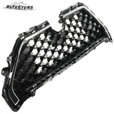 BUFEETERS  Front Bumper Upper Grille Fit For Toyota RAV4 Prime 2021 2022 2023 2024,OE Style,Black