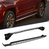 BUFEETERS  Side Step Running Board Nerf Bar Fit For 2011 2012 2013 2014 2015 2016 2017 2018 2019 2020 2021 Jeep Grand Cherokee ,Black&Silver