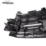 BUFEETERS Front Bumper Upper Grille Fit For 2017 2018 2019 F-250 F-350 F-450 F-550 Super Duty,
Lariat Style,Magma Red&Matte Black