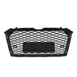 BUFEETERS  Front Bumper Grille Grill Fit For 2017 2018 2019 Audi A4 S4 S-line,RS4 Style,Gloss Black
