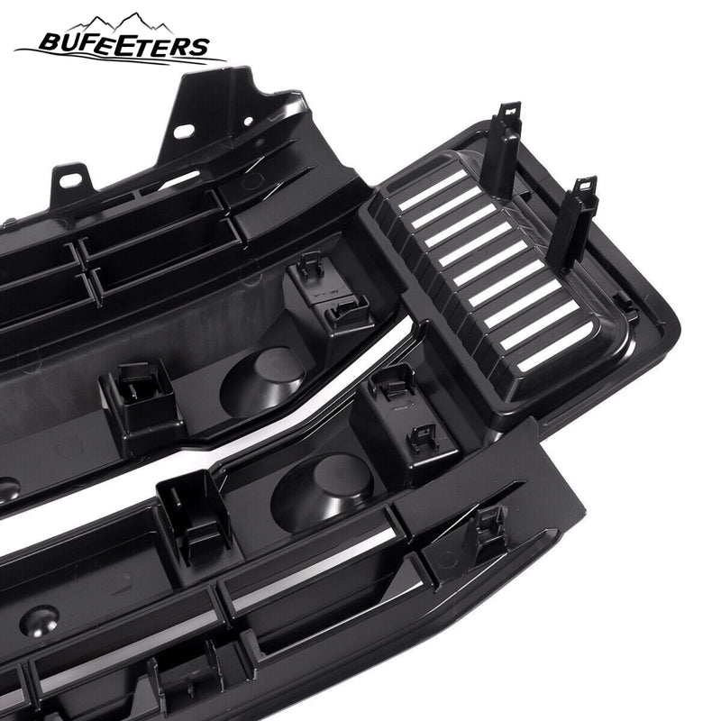 BUFEETERS Front Bumper Upper Grille Fit For 2017 2018 2019 F-250 F-350 F-450 F-550 Super Duty,XL Style,Magma Red&Matte Black