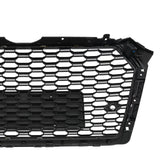 BUFEETERS  Front Bumper Grille Grill Fit For 2017 2018 2019 Audi A4 S4 S-line,RS4 Style,Gloss Black