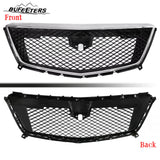 BUFEETERS   Front Bumper Upper Grille W/Chrome Molding Fit For 2017 2018 2019 2020 2021 2022 2023 Cadillac XT5,Mesh Style,Chrome&Black