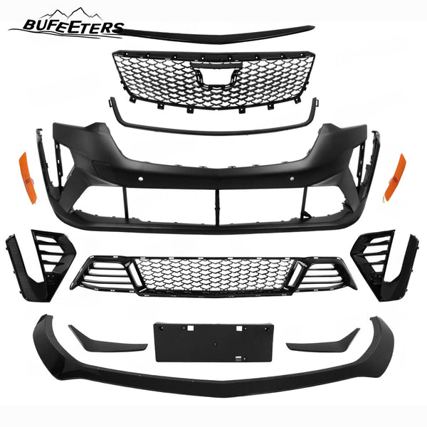 BUFEETERS  Front Bumper Grille Conversion Fit For 2020 2021 2022 2023 2024 Cadillac CT4,CT4-V Blackwing Style,Black