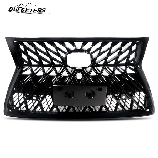 BUFEETERS Front Upper Grille Fit For 2014 2015 2016 2017 2018 2019 2020 2021 2022 LEXUS GX460,Mesh Style,Gloss Black