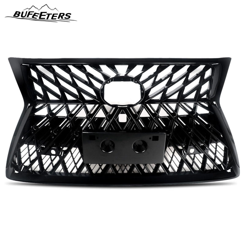 BUFEETERS Front Upper Grille Fit For 2014 2015 2016 2017 2018 2019 2020 2021 2022 LEXUS GX460,Mesh Style,Gloss Black