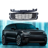 BUFEETERS Front Bumper Upper Grille Fit For 2017 2018 2019 2020 2021 2022 2023 2024 Range Rover Velar,Mesh Style,Black&Silver