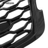 BUFEETERS  Front Bumper Upper Grille Fit For 2018 2019 2020 2021 2022 2023 Land Rover Range Rover Velar,Honeycomb Style,Gloss Black