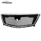 BUFEETERS   Front Bumper Upper Grille W/Chrome Molding Fit For 2017 2018 2019 2020 2021 2022 2023 Cadillac XT5,Mesh Style,Chrome&Black