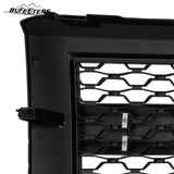 BUFEETERS Front Bumper Hood Upper Grille w/Light Fit For 2014 2015 Chevy Silverado 1500,Honeycomb Style,Gloss Black