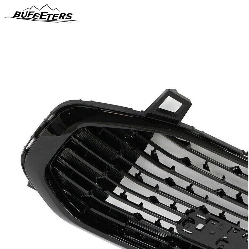 BUFEETERS Front Bumper Upper Grille Fit For 2018 2019 2020 2021 GMC Terrain,Denali Style,Gloss Black
