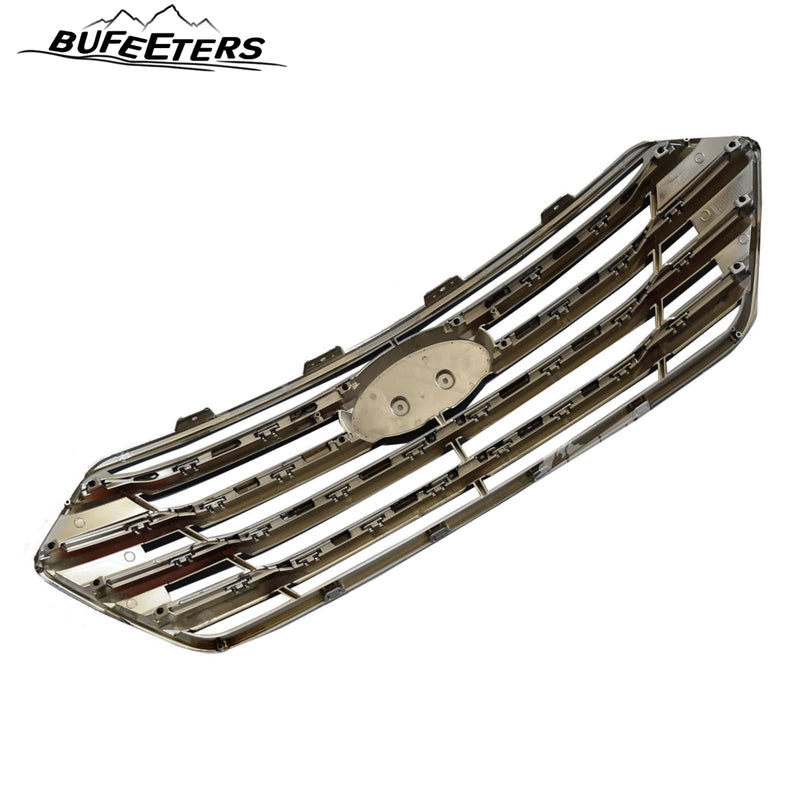BUFEETERS    Front Bumper Upper Grille Fit For 2013 2014 2015 2016 Hyundai Santa Fe GLS Limited 3.3L 7 Seat,Factory Style,Chrome&Black