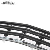 BUFEETERS  5PCS Front Bumper Lower Grille&Fog Lights&Bezels Set Fit For 2013 2014 2015 2016 2017 Chevy Chevrolet Traverse,Factory Style,Chrome&Black