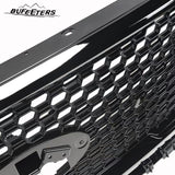 BUFEETERS  Front Upper Grille Grill Assembly Fit For 2018 2019 2020 Ford F-150,Honeycomb Style,Gloss Black