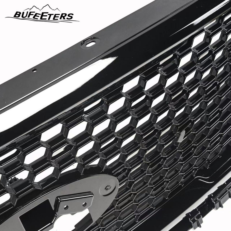 BUFEETERS  Front Upper Grille Grill Assembly Fit For 2018 2019 2020 Ford F-150,Honeycomb Style,Gloss Black