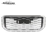 BUFEETERS   Front Upper Grille Mesh Grill Fit For 2015 2016 2017 2018 2019 2020 GMC Yukon/ Yukon XL,Denali Style,Chrome&Silver