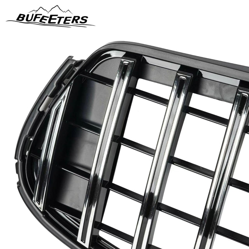 BUFEETERS  Front Bumper Upper Grille Fit For 2020 2021 2022 2023 Mercedes Benz X253 GLC-CLASS Coupe GLC300 GLC43 AMG,GT Style,Chrome&Black