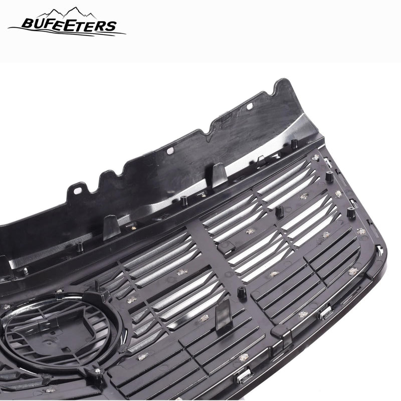 BUFEETERS  Front Bumper Upper Grille Fit For 2014 2015 2016 2017 2018 2019 Cadillac CTS,Factory Style,Nickle Pearl Chrome