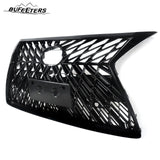 BUFEETERS Front Upper Grille Fit For 2014 2015 2016 2017 2018 2019 2020 2021 2022 LEXUS GX460,Mesh Style,Gloss Black