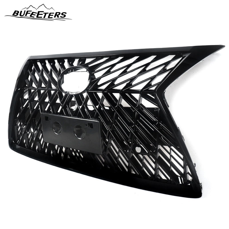 BUFEETERS Front Upper Grille Fit For 2014 2015 2016 2017 2018 2019 2020 2021 2022 LEXUS GX460,Mesh Style,Gloss Black