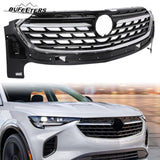 BUFEETERS Front Bumper Upper Grille Fit For 2021 2022 2023 Buick Envision Avenir,Mesh Style,Chrome&Black