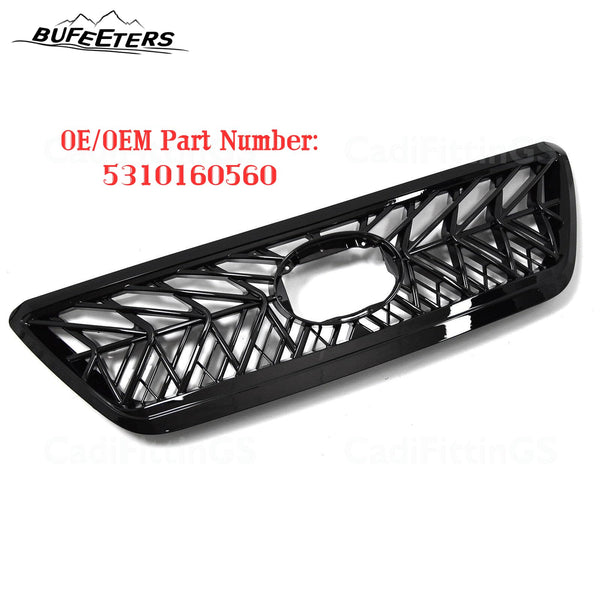 BUFEETERS Front Upper Grille Fit For 2003 2004 2005 2006 2007 2008 2009 Lexus Gx470 Sport F-sport New Us Stock,Mesh Style,Gloss Black
