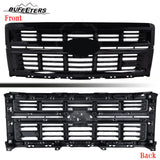BUFEETERS Front Bumper Upper Grille Fit For 2014 2015 Chevy Silverado 1500,Horizontal Billet Style,Gloss Black