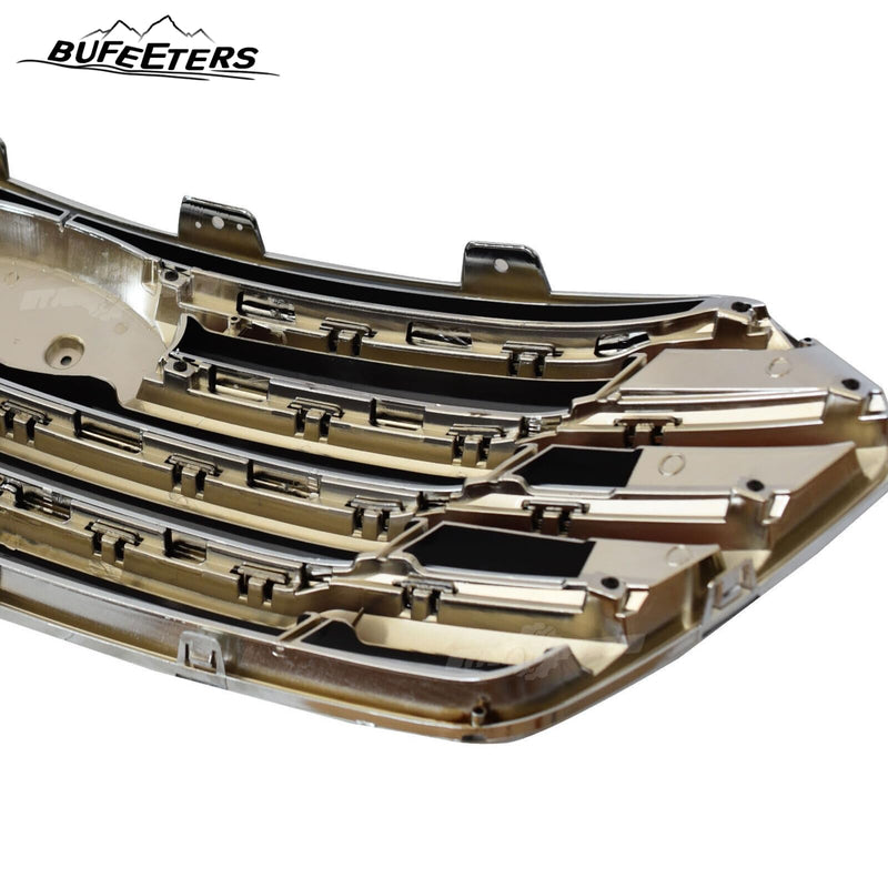 BUFEETERS    Front Bumper Upper Grille Fit For 2013 2014 2015 2016 Hyundai Santa Fe GLS Limited 3.3L 7 Seat,Factory Style,Chrome&Black