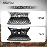 BUFEETERS Front Upper Lower Grille Luxury Grill Fit For 2014 2015 2016 2017 2018 2019 2020 2021 2022 LEXUS GX460,Factory Style,Chrome&Gray