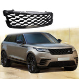 BUFEETERS  Front Bumper Upper Grille  Fit For 2018 2019 2020 2021 2022 2023 Range Rover Velar,Honeycomb Style,Gloss Black