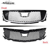 BUFEETERS  Front Bumper Upper Grille Assembly Fit For 2020 2021 2022 2023 2024 Cadillac CT4,Mesh Style,Chrome&Gloss Black