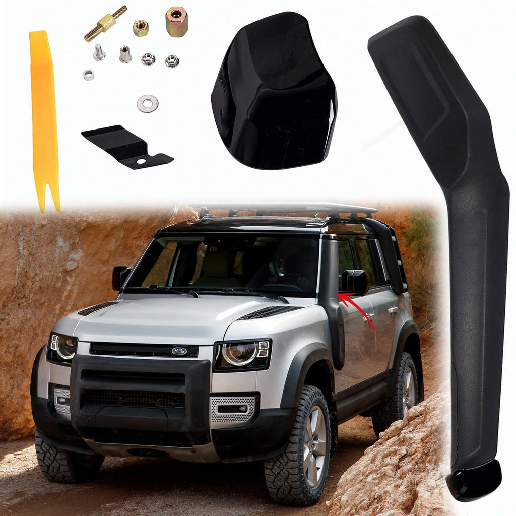 BUFEETERS Snorkel Set Fit For 2020 2021 2022 2023 Land Rover Defender 90 2Door 110 4Door Offroad Cold Air V6,Black