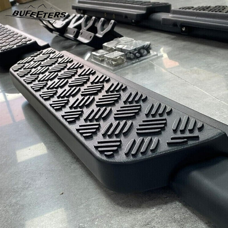 BUFEETERS Side Step Running Board Nerf Bar Fit For 2022 2023 2024 Land Rover Defender 130 4Door,Black