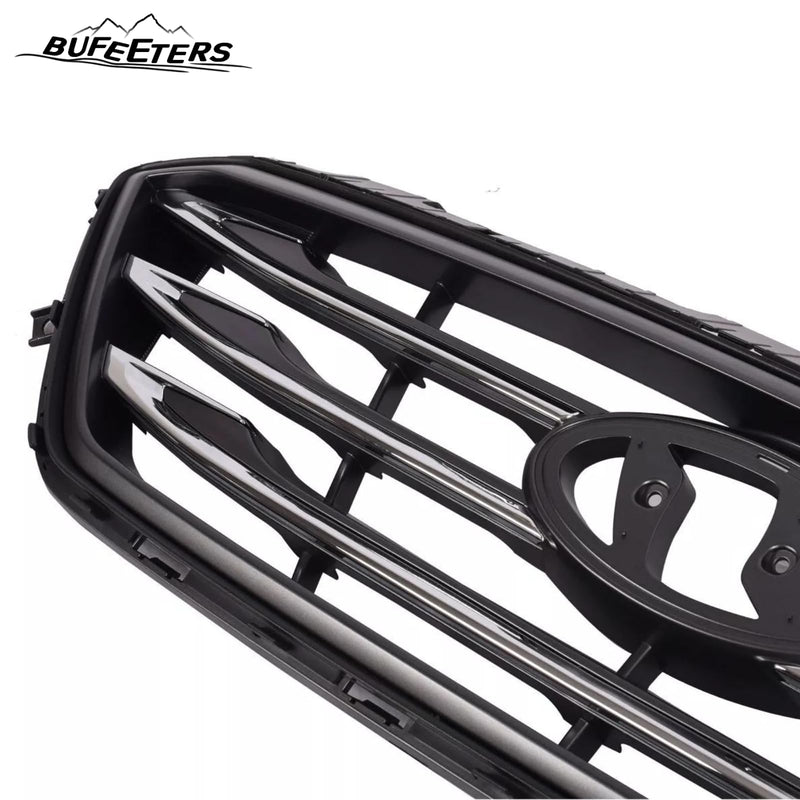 BUFEETERS    Front Bumper Upper Grille Fit For 2015 2016 2017 Hyundai Sonata Sport,Chrome&Black