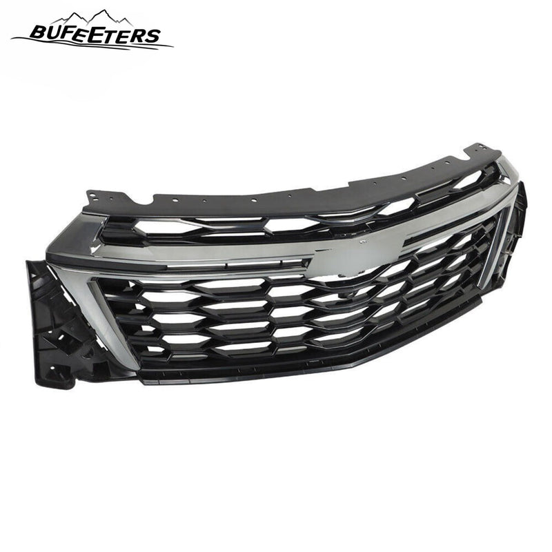 BUFEETERS  Front Bumper Upper Grille Fit For 2022 2023 Chevy Chevrolet Traverse,Honeycomb Style,Chrome&Black