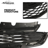 BUFEETERS New Front Grille Mesh Sport Fit For 2018 2019 2020 Chevrolet Equinox,Honeycomb Style,Black