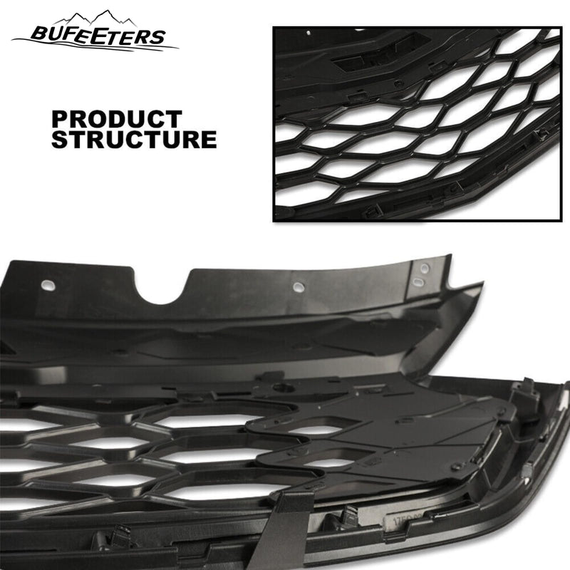 BUFEETERS New Front Grille Mesh Sport Fit For 2018 2019 2020 Chevrolet Equinox,Honeycomb Style,Black