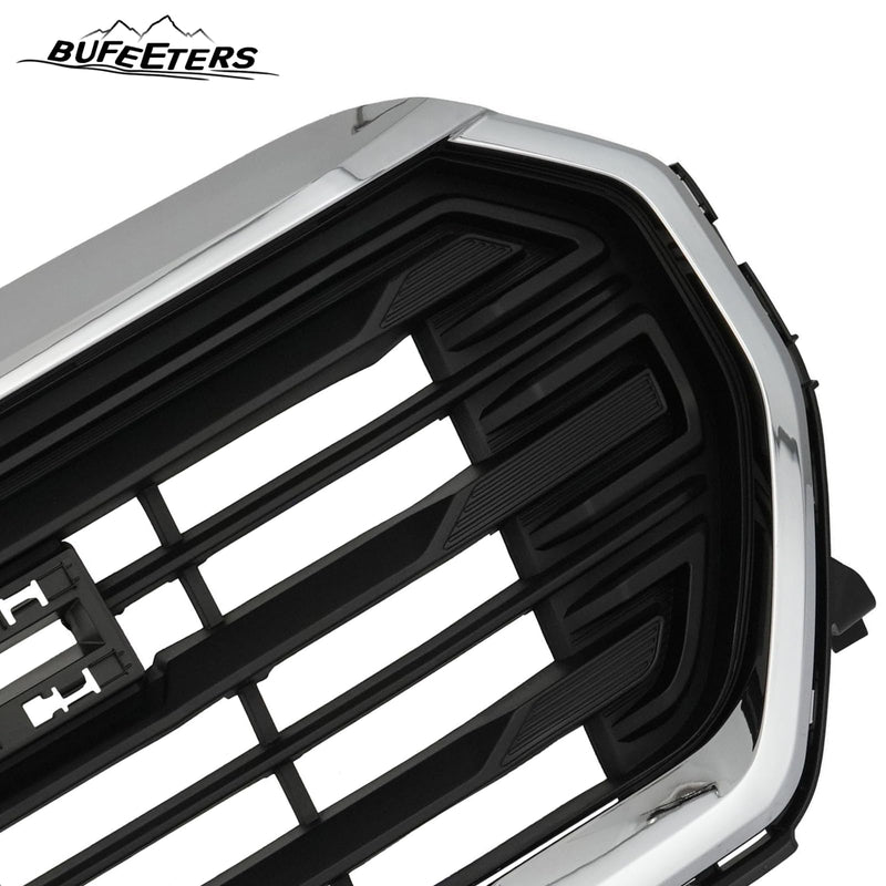 BUFEETERS  Front Bumper Upper Grille Fit For 2022 2023 GMC Terrain,Denali Style,Chrome&Black