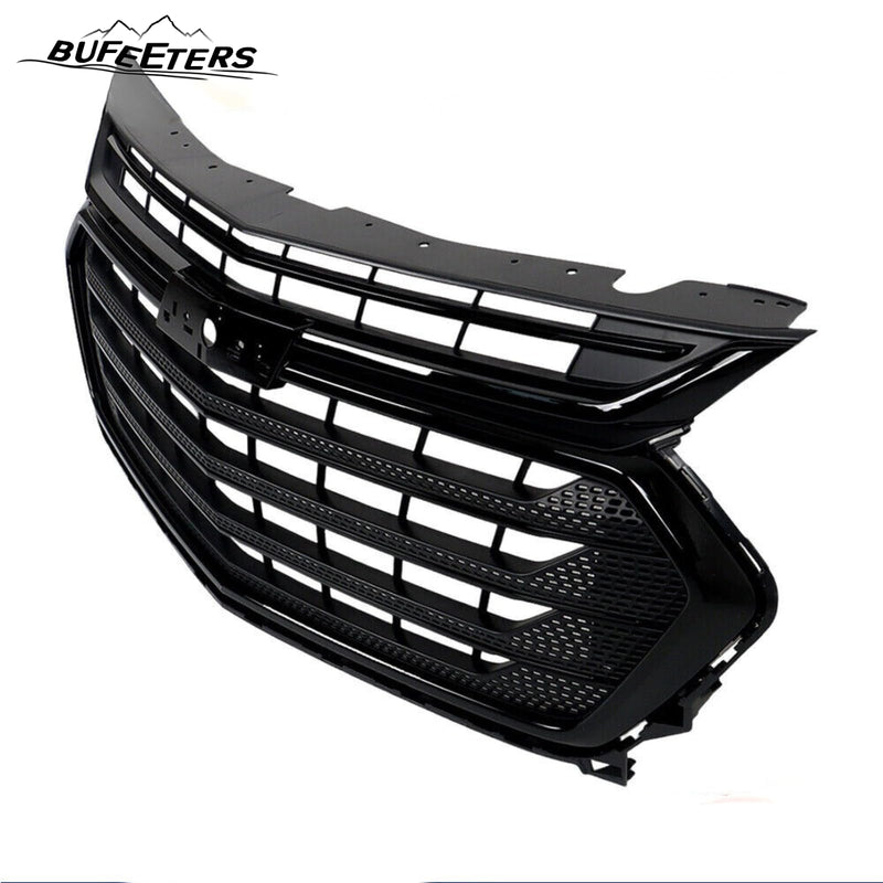 BUFEETERS Front Bumper Upper Grille Fit For 2018 2019 2020 2021 Chevrolet Traverse,Horizontal Billet Style,Gloss Black