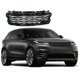BUFEETERS  Front Bumper Upper Grille Fit For 2017 2018 2019 2020 2021 2022 2023 2024 Range Rover Velar,Mesh Style,Gloss Black