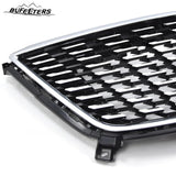 BUFEETERS   Front Bumper Upper Premium Luxury Grille Fit For 2020 2021 2022 2023 2024 Cadillac XT5,Diamond Style,Black&Silver